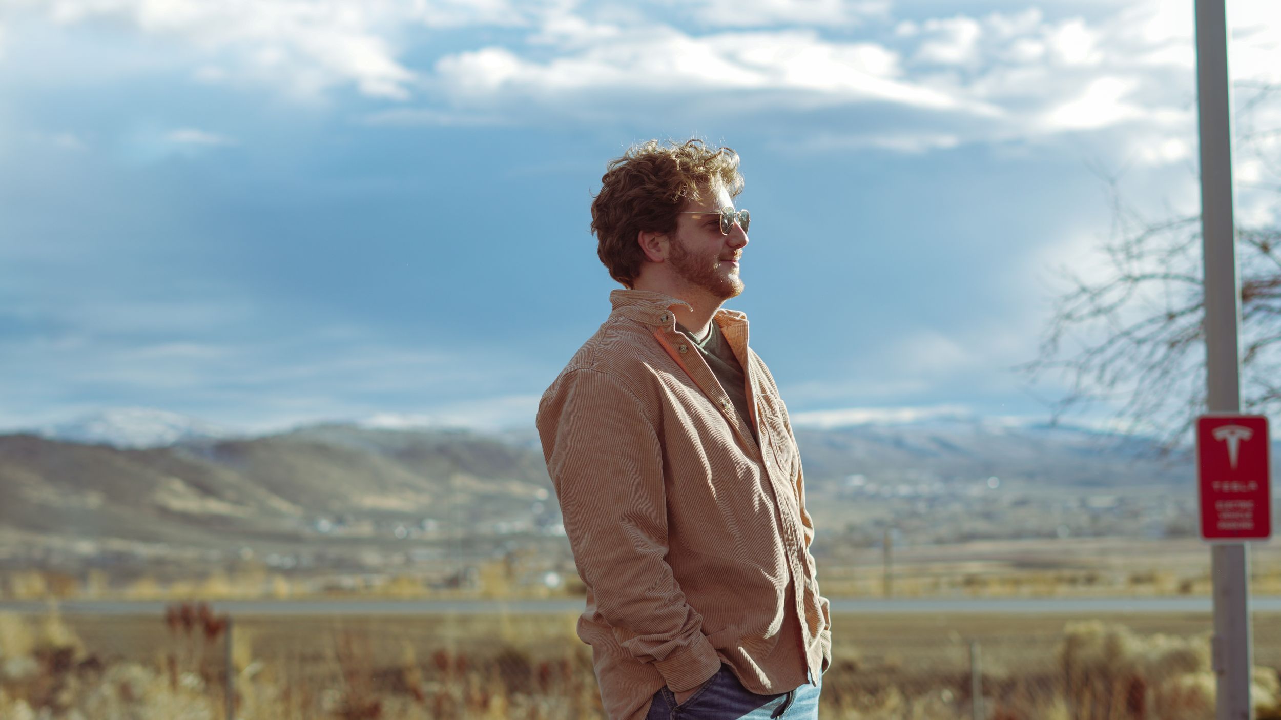 Open road portrait