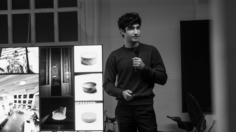 Founder presenting